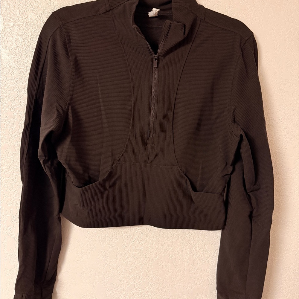 90 Degree By Reflex Charcoal Quarter-Zip Top